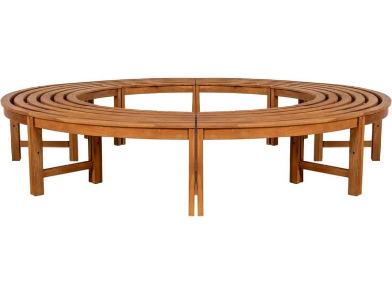 CLP Nila halfrond tuinbankje - boombank - weerbestendig - zonder