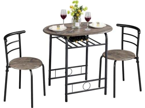CLVP® Balkonset twee personen - Stoelen en tafel -Bruin