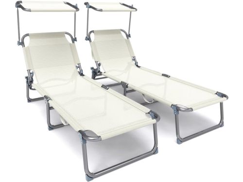 CLVP® Zonnebed Opvouwbaar - Ligbed Tuin - Relax Ligstoel Buiten