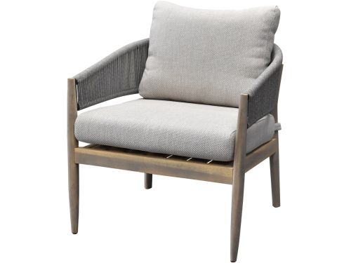 Cocoon lounge tuinstoel rope light grey