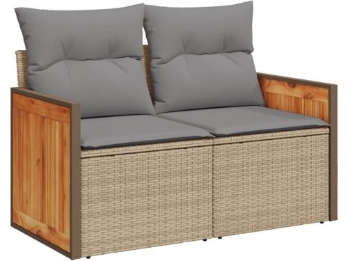 Comfortabele 2-zits Loungebank voor Tuin met Kussens