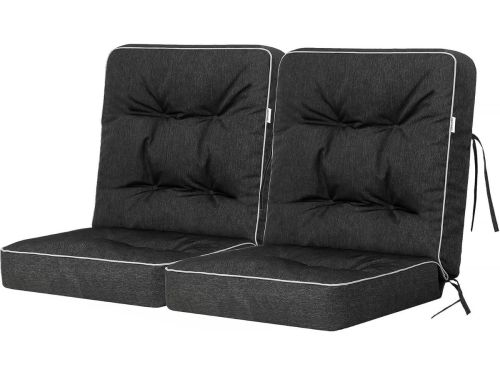 Comfortabele Bankopvulling voor Tuinmeubelen en Schommelbank - Zwart - 120