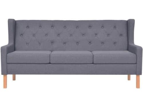 Comfortabele Grijze 3-zitsbank of Loungebank voor Woonkamer - 180 cm