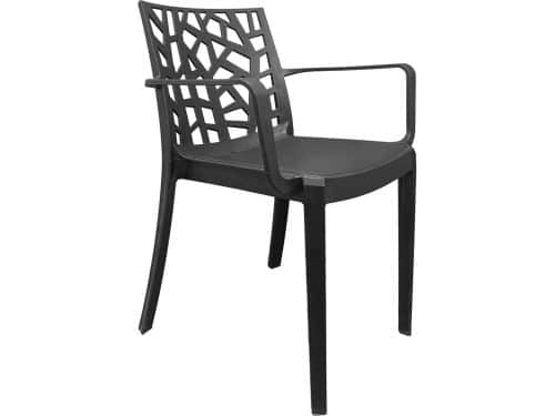 Comfortabele Stapelbare Tuinstoel met Armleuningen voor Buiten en Terras