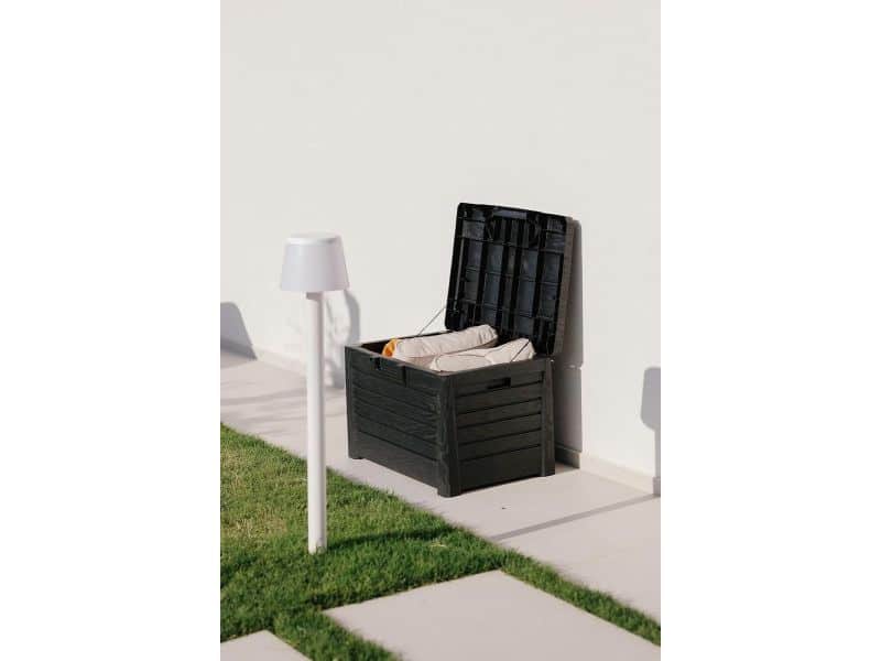 Compact Box van kunststof 120 liter kleur antraciet afmetingen 73