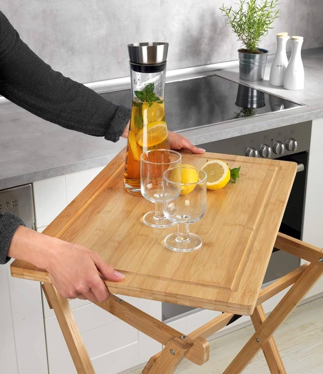 compacte klaptafel multifunctioneel 1 stuk bamboe