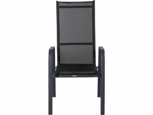 Copacabana tuinstoel stapelbaar zwart.
