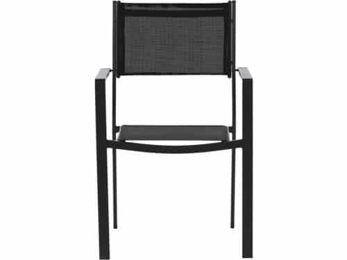 Copacabana tuinstoel stapelbaar zwart.