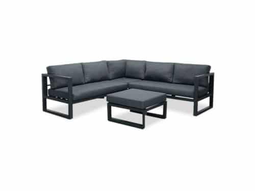 Cordoba hoek loungeset 4 personen | aluminium | Antraciet | 4-delig - 228x228cm