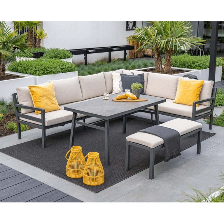 corsica lounge diningset rechts desert sand garden impressions garden impressions