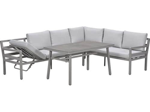 Corsica - lounge-diningset rechts - taupe/valley sand