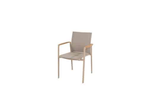 Cortina stacking chair latte