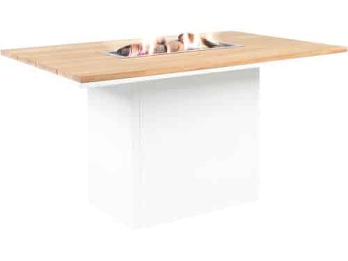 Cosi Fires - Vuurtafel Cosiloft Relax Eettafel White / Teak