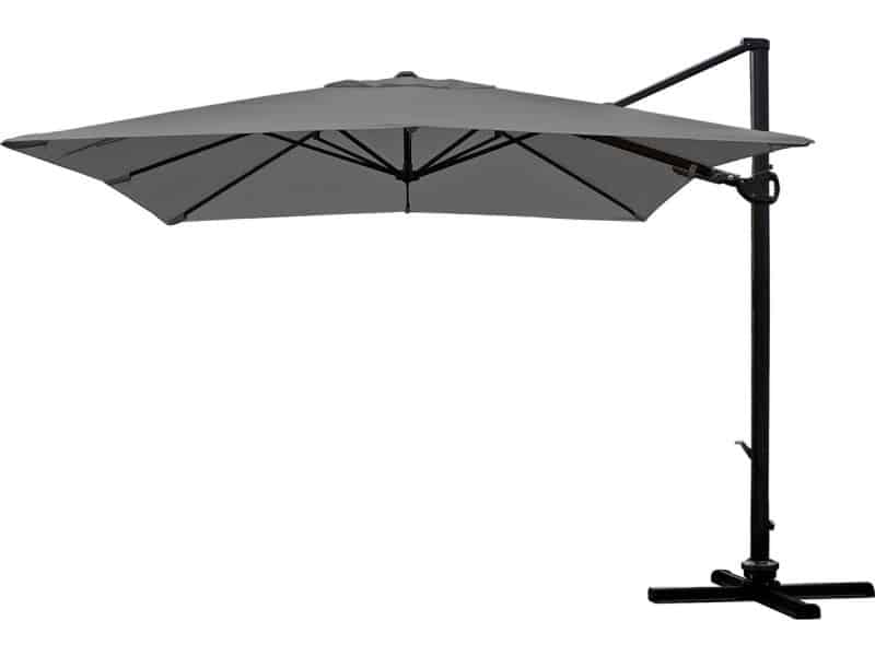 Cosmo Casa Catering Zweefparasol - Draaibaar - Polyester/Aluminium - Antraciet