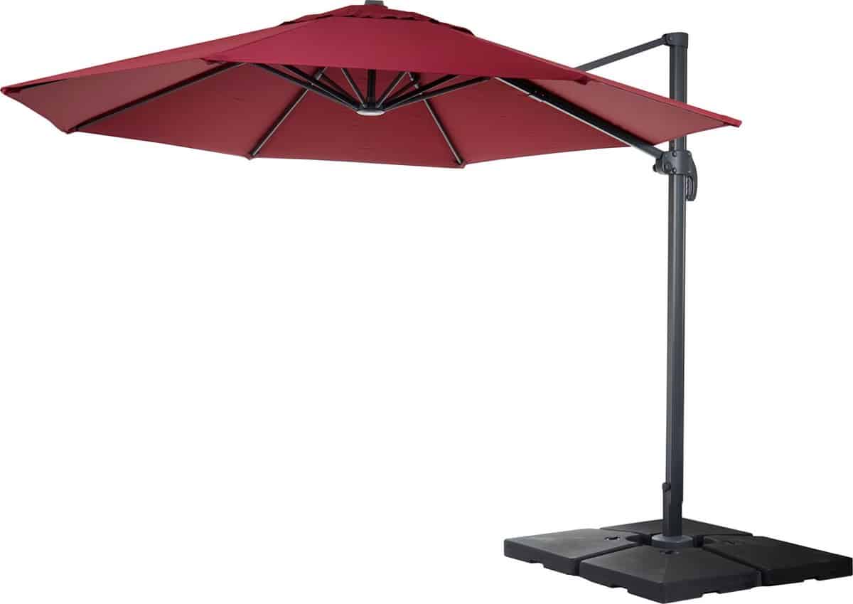 cosmo casa catering zweefparasol parasol polyester/aluminium 27kg