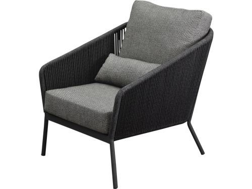 Costa lounge tuinstoel antraciet rope