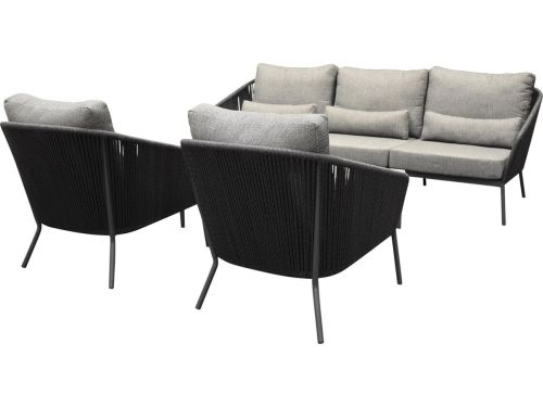 Costa stoel bank loungeset 3 delig rope antraciet