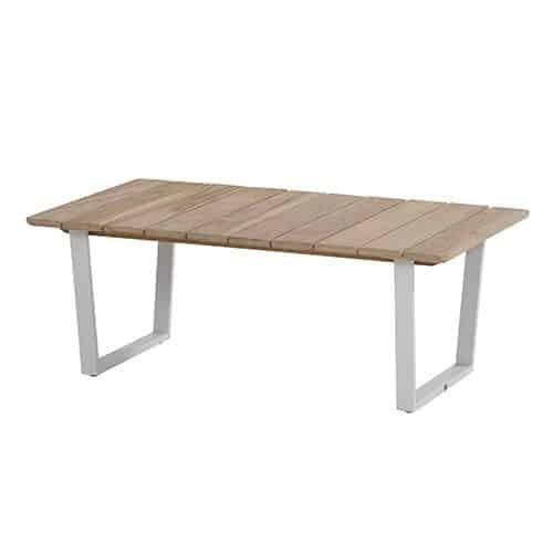 cricket coffeetable teak top 120 x 70 cm 4so 4so