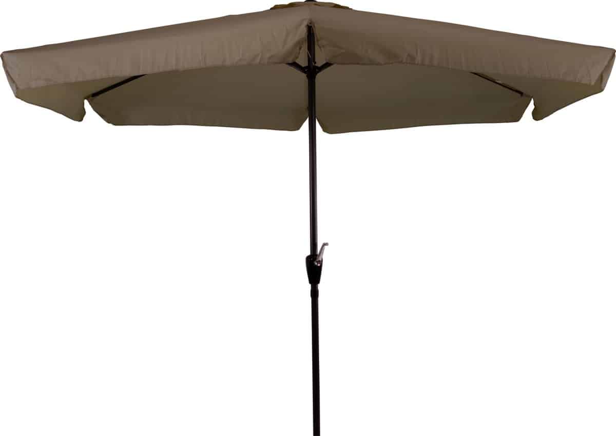 cuhoc parasol met volanten taupe parasol parasol stokparasol