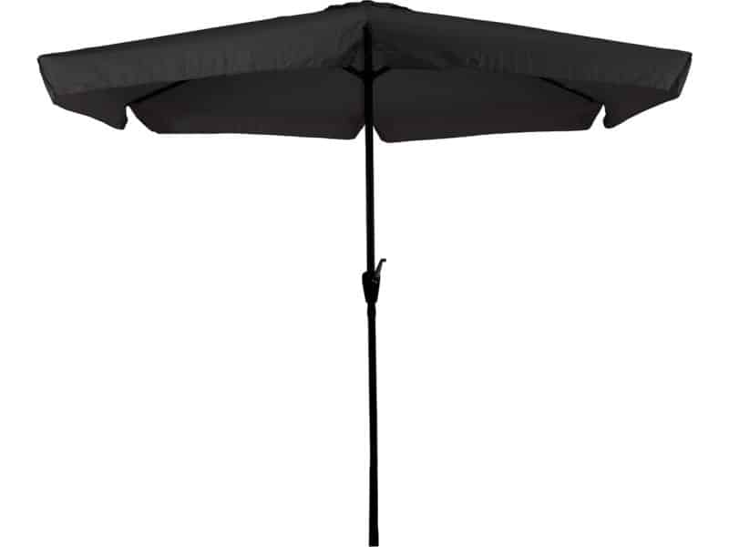 CUHOC Parasol met Volanten - Zwarte Parasol - Parasol Stokparasol