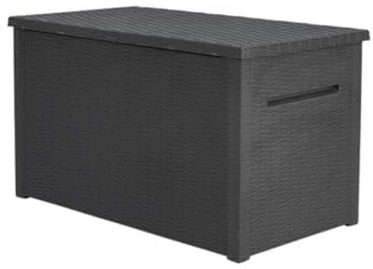 cushion box rattan look 870 liter opbergdoos voor tuin