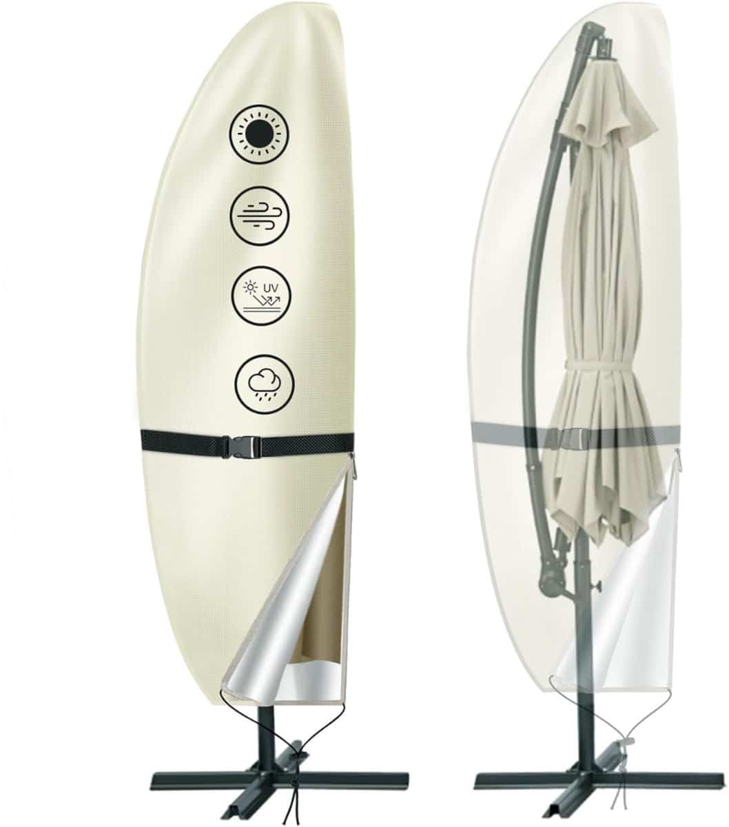 dailysupplies® parasolhoes voor zweefparasol parasol hoes staande parasol