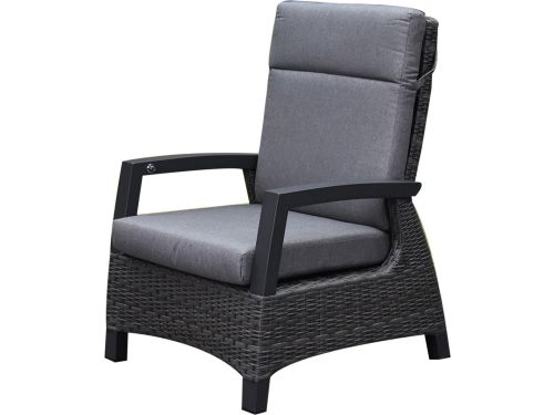 Dallas lounge tuinstoel verstelbaar antraciet