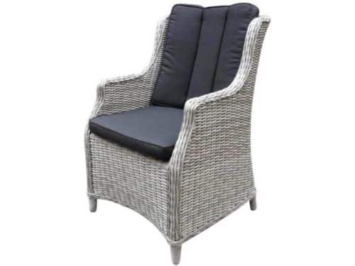 Darwin dining tuinstoel wit-grijs