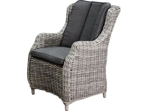 Darwin robuust dining tuinstoel 8 mm grijs