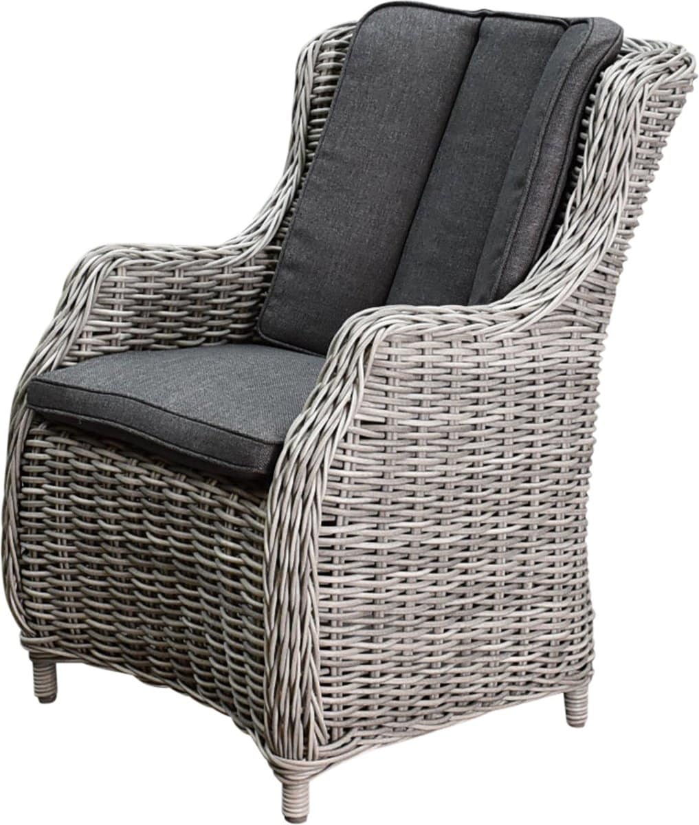 darwin robuust dining tuinstoel 8 mm grijs