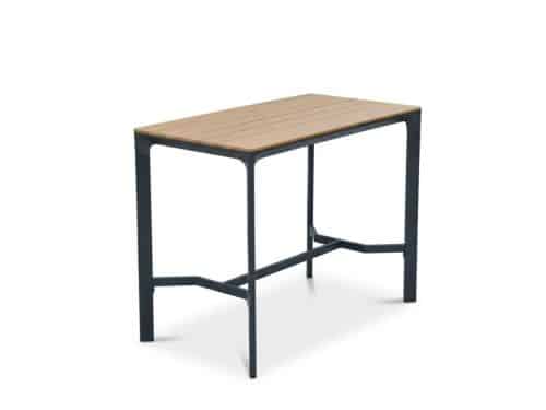 Denver dining bartafel 4 personen | polywood + aluminium | antraciet | 130x70cm