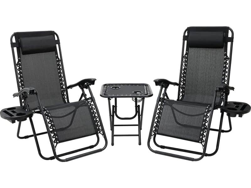 DHN Set van Twee ligstoelen met tafel - Tuinmeubels