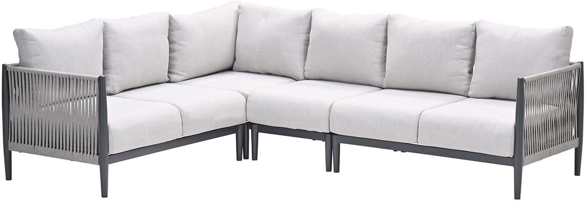 diamo hoekset 4 dlg. carbon black grey sand