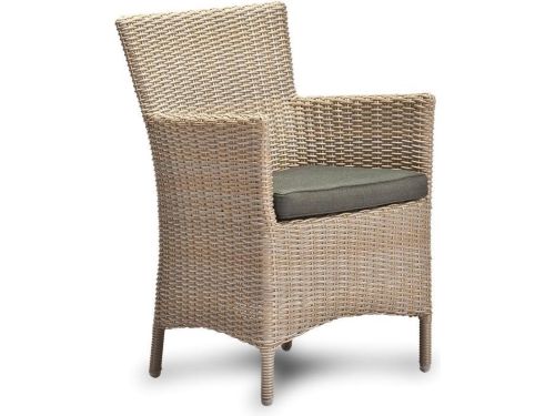Diana Dining stoel incl handgreep Wicker HM15 off white