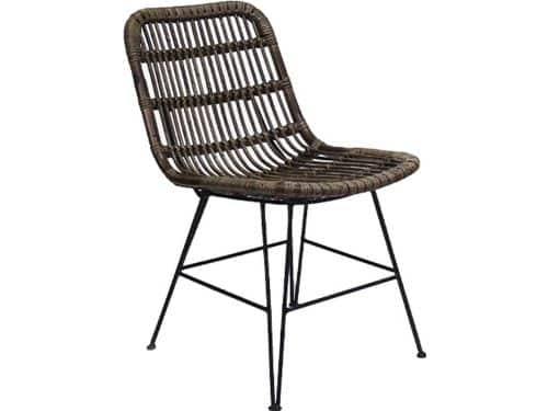 Dining Stoel Rotan Brown