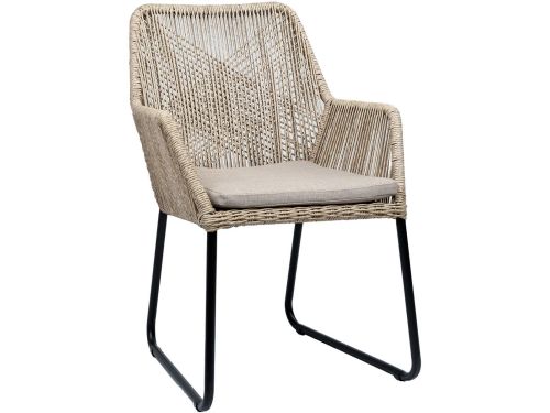 Dining tuinstoel Mona | Sand | Rope