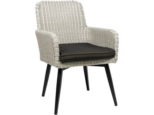 Dining tuinstoel Pisa | White | Wicker