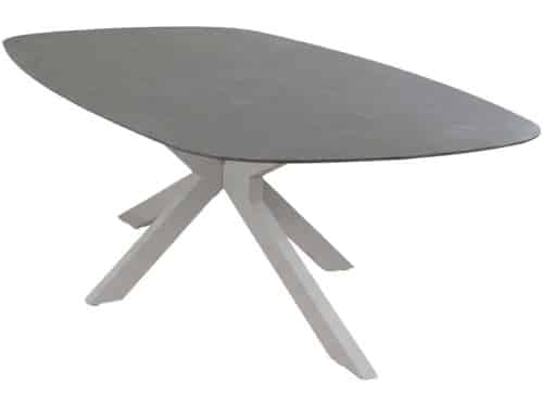 Dining tuintafel Barletta 240x115cm | Desert Pearl/Camel | Aluminium &