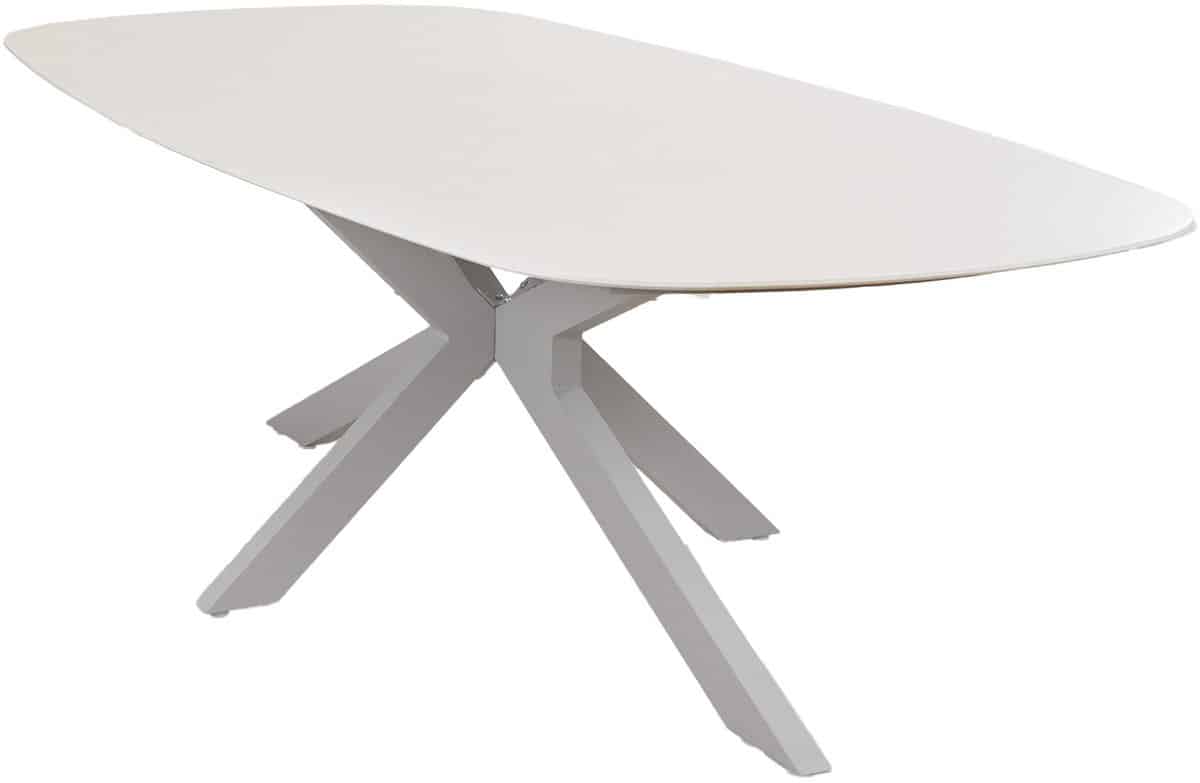 dining tuintafel barletta 240x115cm | sandstone/camel | aluminium & kunststof