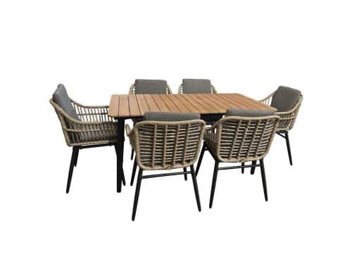 Diningset Gatteo Budrio Brown Oosterik Home - Oosterik home