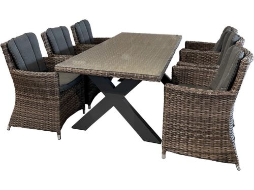 Diningset San Vito Bari Brown