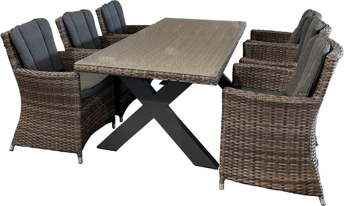 diningset san vito bari brown