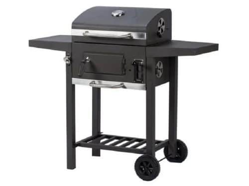 DoneMore® - Houtskool BBQ grill met deksel - barbecue wagen
