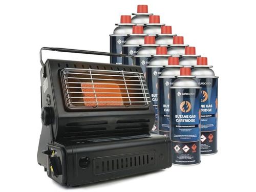 Draagbare Gaskachel - Inclusief Gasflessen - Verstelbare Terrasverwarmer voor Buiten