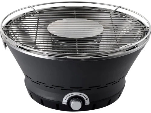 Draagbare Houtskool Tafelbarbecue met Elektrische Ventilator - Roestvrij Staal