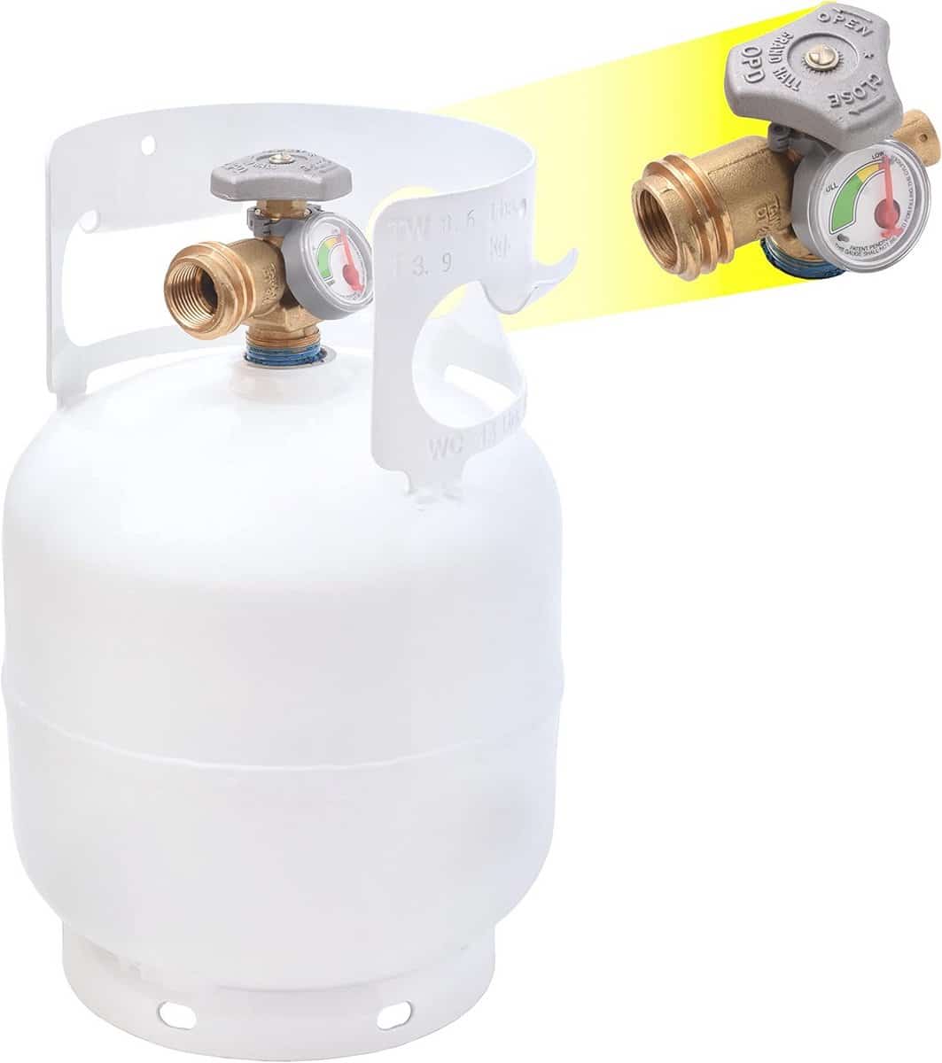 draagbare propaantank 5lb (2,3kg) met respectievelijk drukindicator voor bbq
