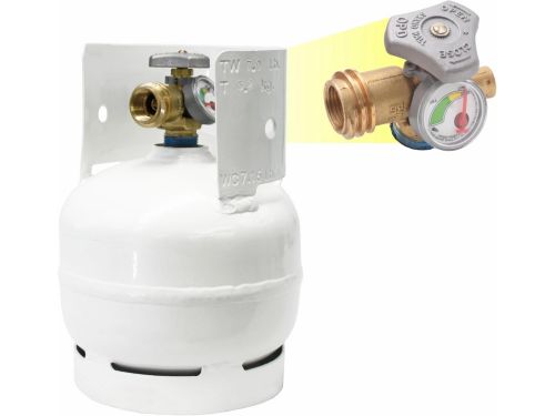 Draagbare Propaantank van Staal met Niveaumeter voor BBQ en Kamperen