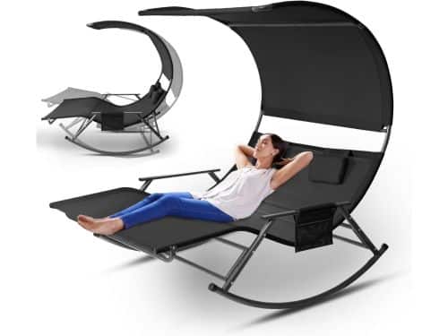 Dubbele Ligstoel - Ligbed Twee Personen - Buiten Ontspannen
