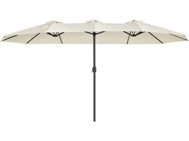 Dubbele parasol - Extra grote parasol - Met zwengel