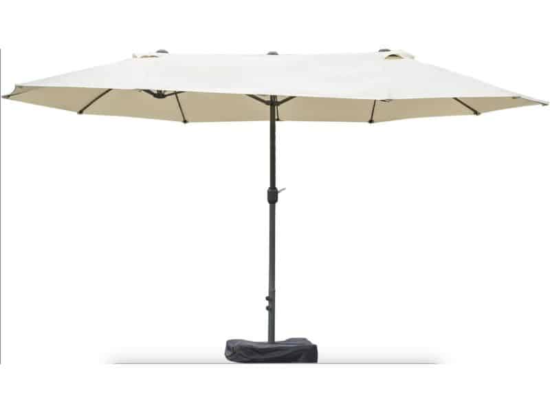 Dubbele parasol - Extra grote parasol - Met zwengel